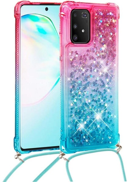 Samsung Galaxy S10 Lite Ayarlanabilir Boyun Kordon Için Quicksand Telefon Kılıfı (Yurt Dışından)