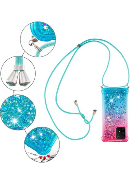 Samsung Galaxy S10 Lite Ayarlanabilir Boyun Kordon Için Quicksand Telefon Kılıfı (Yurt Dışından) modelleri