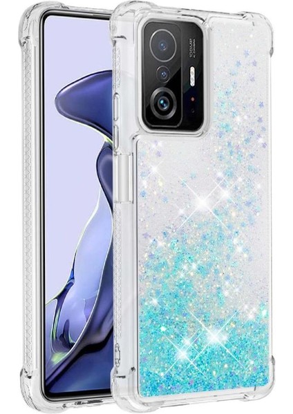Telefon Kılıfı Için Xiaomi 11T/11T Pro Quicksand Glitter Sparkle Sevimli Tpu (Yurt Dışından)