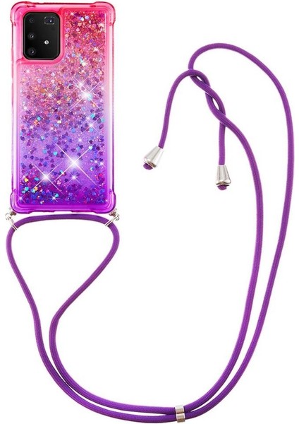 Samsung Galaxy S10 Lite Ayarlanabilir Boyun Kordon Için Quicksand Telefon Kılıfı (Yurt Dışından)