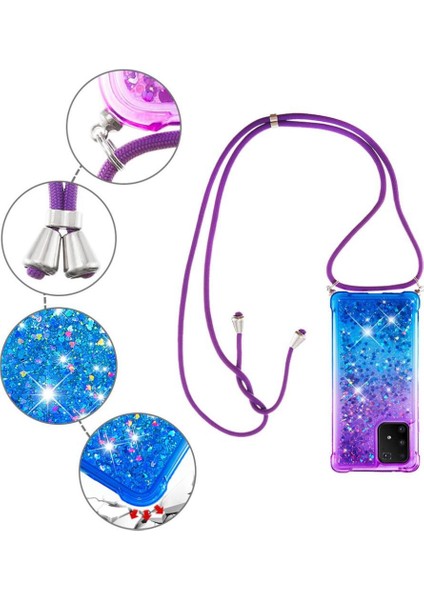 Samsung Galaxy S10 Lite Ayarlanabilir Boyun Kordon Için Quicksand Telefon Kılıfı (Yurt Dışından) fırsatları