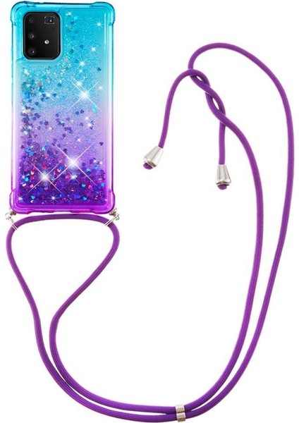 Samsung Galaxy S10 Lite Ayarlanabilir Boyun Kordon Için Quicksand Telefon Kılıfı (Yurt Dışından)