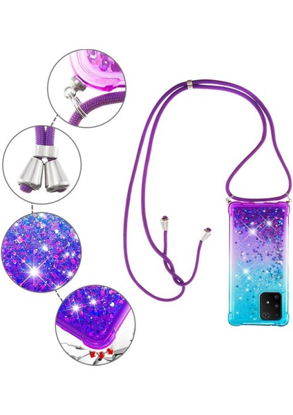 Samsung Galaxy S10 Lite Ayarlanabilir Boyun Kordon Için Quicksand Telefon Kılıfı (Yurt Dışından) fiyatları