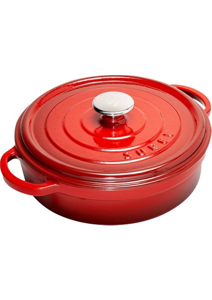 28 cm Yuvarlak Sığ Tencere Degrade Kırmızı fiyatları