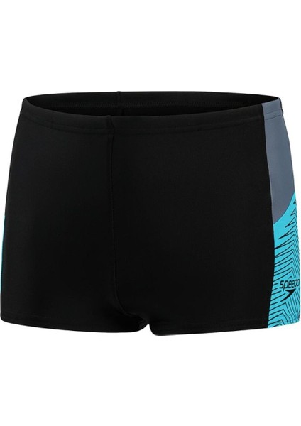 Dive Erkek Çocuk Yüzücü Mayo Siyah-Mavi - 11-12 Yaş