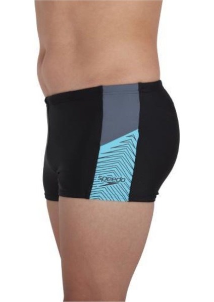 Dive Erkek Çocuk Yüzücü Mayo Siyah-Mavi - 11-12 Yaş fiyatları