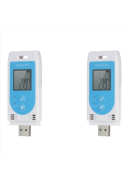 2x Tempu 03 USB Sıcaklık Nem Veri Logger Yeniden Kullanılabilir Rh Temp Datalogger Recorder Nemlendirici Kayıt Ölçer (Yurt Dışından)