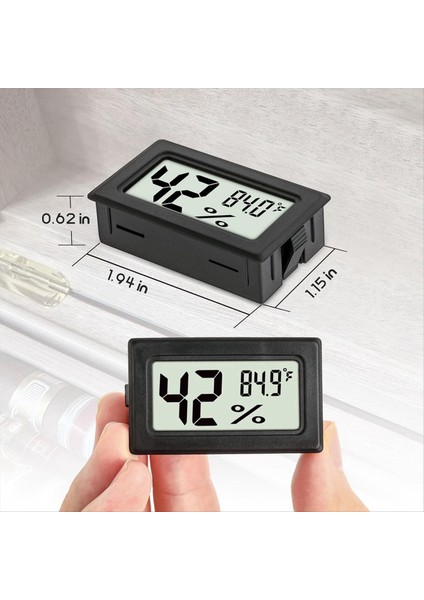 Çok Fonksiyonlu Kapalı Dijital Termometre Higrometre - 3 Paket Nem Sayaçları Yerleşik Problu Gösterge (Yurt Dışından) fiyatları