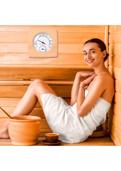 Ahşap Sauna Higrotermografi Sauna Termometresi ve Higrometre Iç Mekan Nem Sıcaklığı Ölçüm Sauna Odası (Yurt Dışından) fırsatları