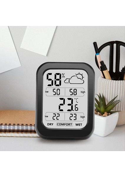 Oda Termometresi Higrometre Iç Mekan Nem Göstergesi Nem Sensörü Ölçer Dijital Sıcaklık ve Nem 2 Paket (Yurt Dışından) fiyatları