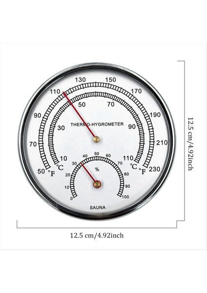2&#39 De 1 Sauna Oda Termometresi ve Higrometre Sauna Için Katlanabilir Tasarım Otel Banyo Sıcaklık Ölçüsü Aracı (Yurt Dışından) fırsatları
