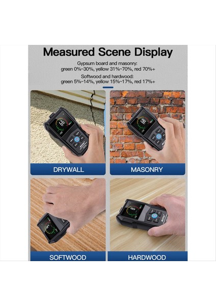 Mestek Tam Açılı Ters Nem Dedektörü Ahşap Nem Sayacı Sıcaklık Nem Algılama Ev Nem Dedektörü (Yurt Dışından) indirimleri