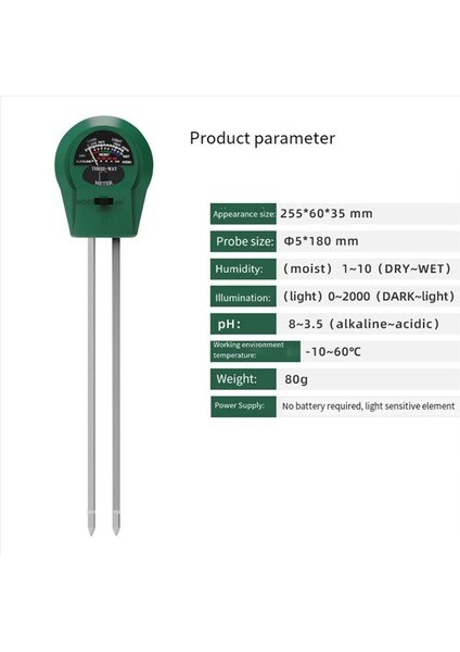 2x 3&#39 Ü 1 Arada Bitki Toprak Test Cihazı Toprak Nem Ölçer Ph Toprak Test Cihazı Işık Ölçer (Yurt Dışından) indirimleri