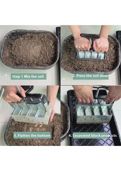 Manuel Toprak Bloğu Üreticisi Çifte 1 Dışarı 8 Toprak Bloker Aracı Toprak Blok Üreticisi Blok Üretim Cihazı (Yurt Dışından) modelleri