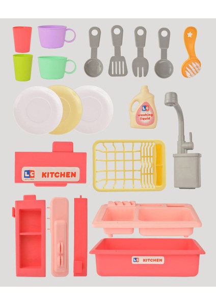 Pembe İnteraktif Lavabo Seti