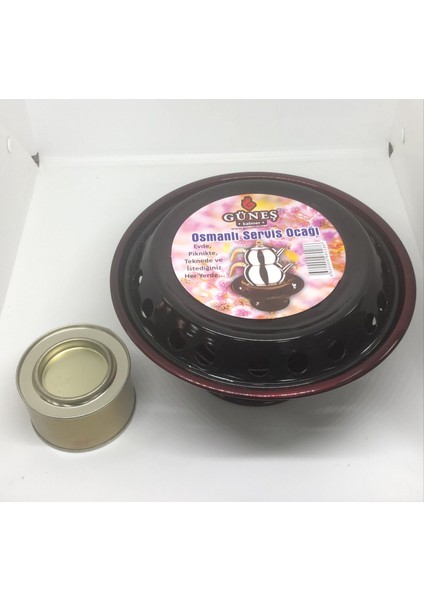 Lux Osmanlı Ocağı Ayaklı Reşo Ocak + Reşo Yakıtı