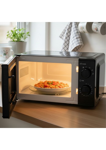 AMD160 20 Lt 700W Inverter Siyah Mikrodalga Fırın, 4 Kademeli Isı, Buz Çözdürme, 0-30 Dakika Zaman Ayarlı indirimleri
