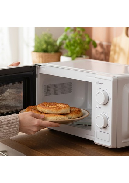 AMD160 Mikrodalga Fırın 20 lt Kapasite 1000 W Beyaz Mekanik Kontrol ile Kullanım fırsatları