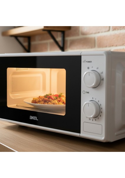 AMD160 Mikrodalga Fırın 20 lt Kapasite 1000 W Beyaz Mekanik Kontrol ile Kullanım indirimleri