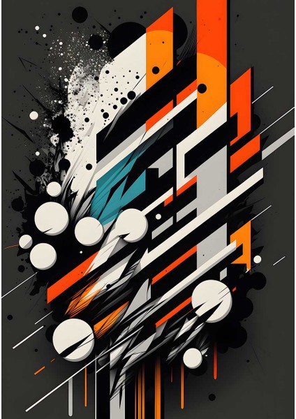 Kentsel Parçalanma Oturma Odası Kanvas Tablo Duvar Resim fiyatları