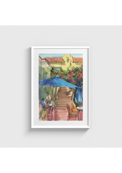 Boutique Cafe Çerçeveli Tablo Ev Oda Duvar Dekorasyonu