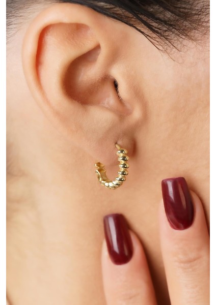 14 Ayar Altın Oval Toplu Halka Küpe fiyatları