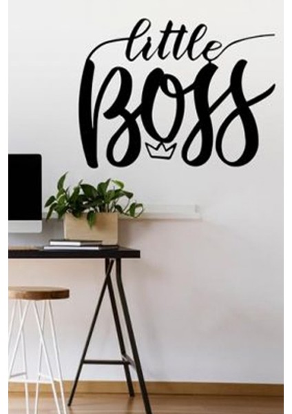 Küçük Patron Little Boss Tablo Duvar Dekor Lazer Kesim Ahşap Dekorasyon Ürünleri 35X40
