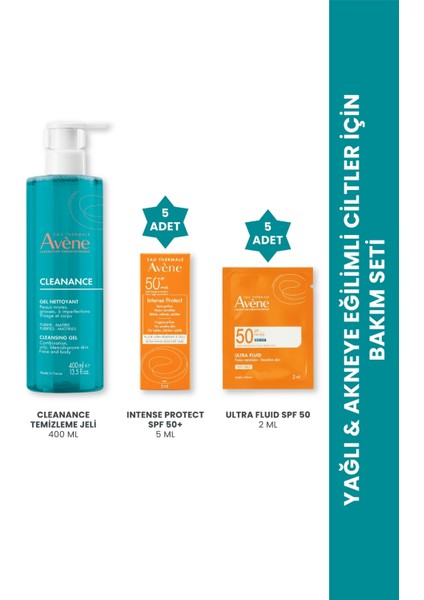 Yağlı & Akneye Eğilimli Ciltler Için Bakım Seti (Güneş Kremi + Ultra Fluid Losyon) Hediyeli