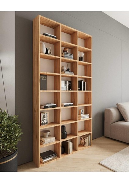 Zeynep 24 Raflı Çok Amaçlı Dolap - Kitaplık Atlantik Çam fiyatları