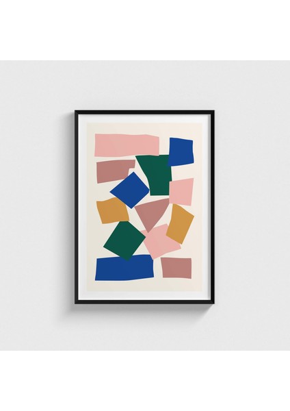 Colourful 3 Çerçeveli Tablo Ev Oda Duvar Dekorasyonu