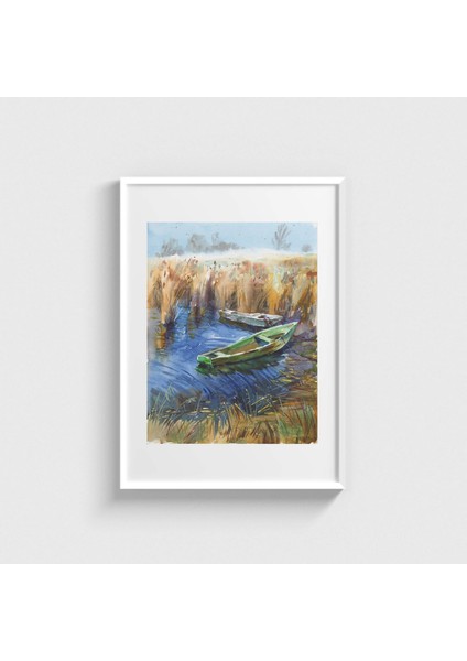 Swamp Iıı Çerçeveli Tablo Ev Oda Duvar Dekorasyonu