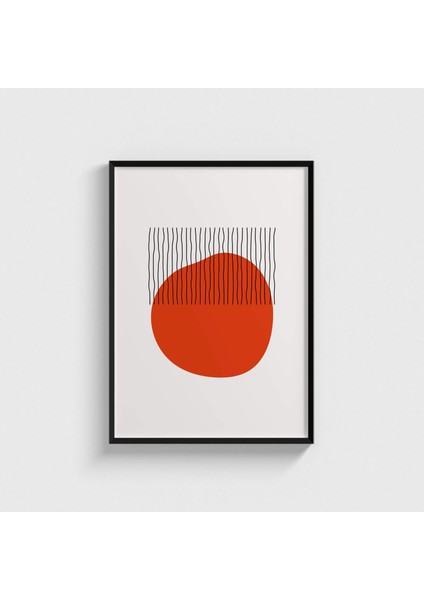 Linear Stain V1 Çerçeveli Tablo Ev Oda Duvar Dekorasyonu