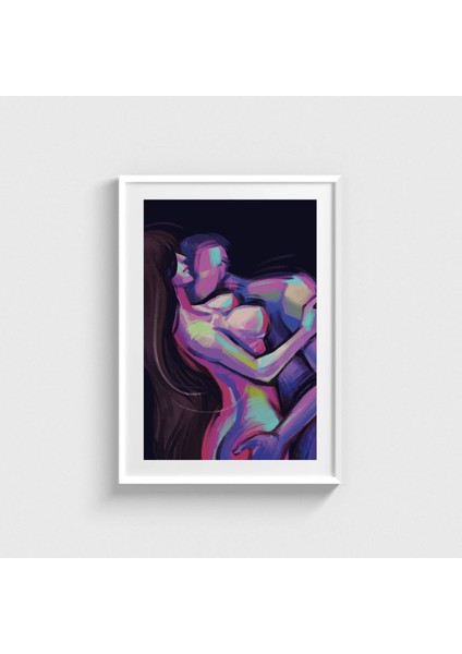 Valentine V3 Çerçeveli Tablo Ev Oda Duvar Dekorasyonu