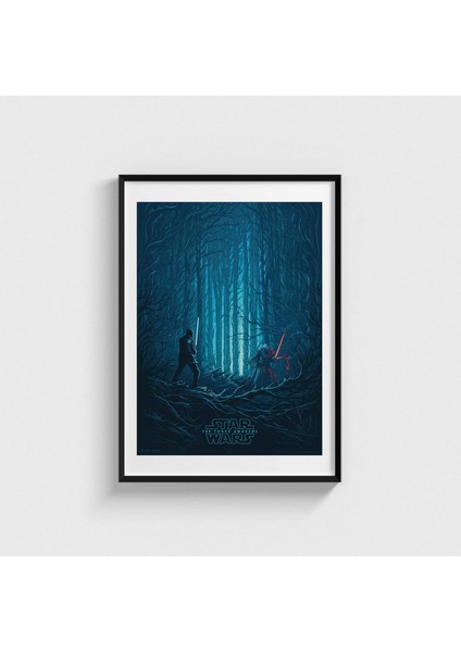 Star Wars The Force Awakens Iıı Çerçeveli Tablo Ev Oda Duvar Dekorasyonu