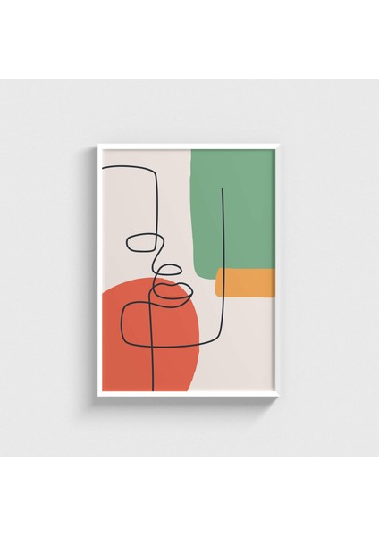 Face To Face V2 Çerçeveli Tablo Ev Oda Duvar Dekorasyonu