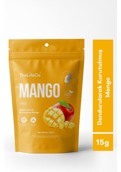 Freeze Dried - Dondurularak Kurutulmuş Mango 15 G