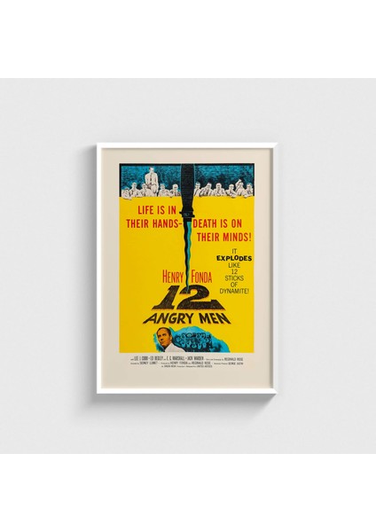 Twelve Angry Man Çerçeveli Tablo Ev Oda Duvar Dekorasyonu