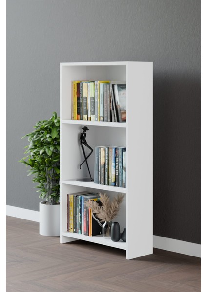 Yağmur 3 Raflı Çok Amaçlı Dolap - Kitaplık Beyaz modelleri