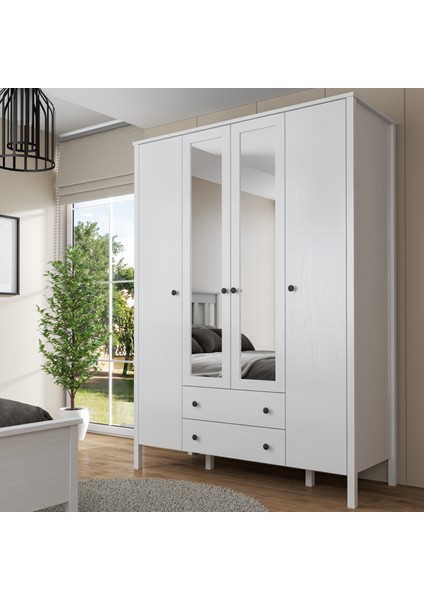 Helen Gardırop - Beyaz - 140X195X57 cm fiyatları