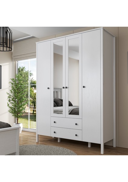 Helen Gardırop - Beyaz - 140X195X57 cm fırsatları