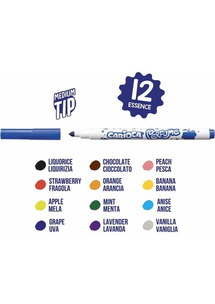 Kokulu Keçeli Boya Kalemi 12'li fiyatları