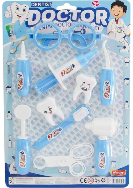 ERN-897 Heroes Toys Kartela Erkek Dişçi Oyun Seti