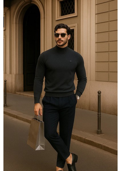 Erkek Günlük Füme Yarım Balıkçı Yaka Kazak fiyatları