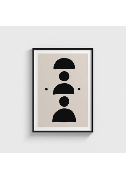 Black 1 Çerçeveli Tablo Ev Oda Duvar Dekorasyonu