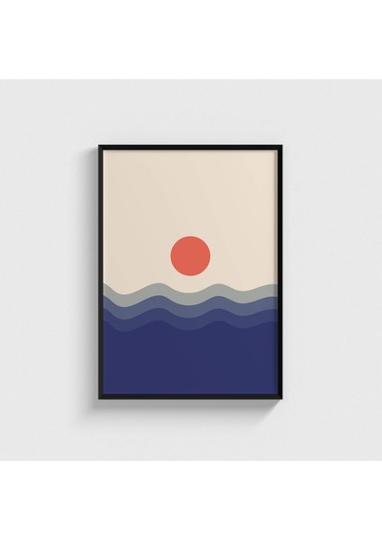 Sun Çerçeveli Tablo Ev Oda Duvar Dekorasyonu