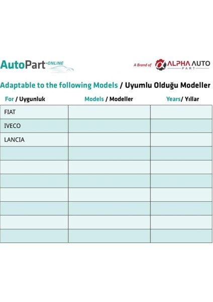 Fiat Iveco Lancia Için Kapı Döşeme Sabitleme Klips - 10 Adet indirimleri