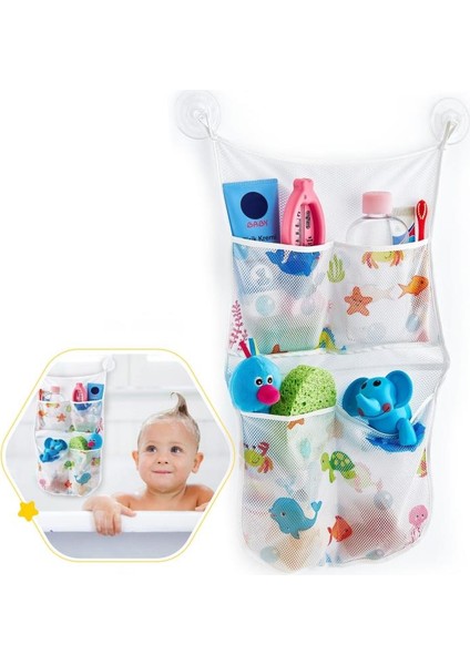 Bebek Banyo Oyuncak Torbası 469 Beyaz