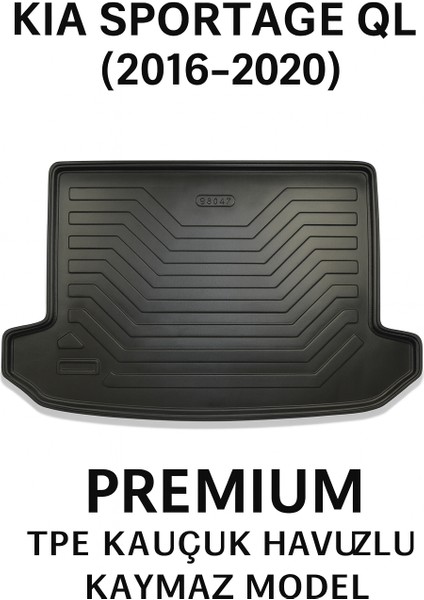 Kia Sportage Ql 2016-2020 Uyumlu 3D Bagaj Havuzu Premium modelleri