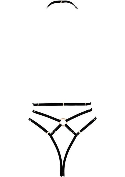 Arias Closet Göğüs Detaylı Fantezi Siyah Harness fiyatları