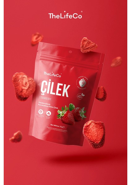 Freeze Dried - Dondurularak Kurutulmuş Dilim Çilek 15 G fiyatları